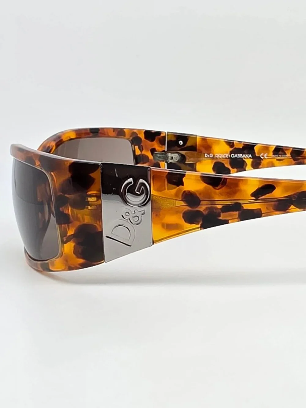 Dolce & Gabbana D&G3001 502/73 Tortoise Frame Grey Lens Sunglasses w/ Case 65mm